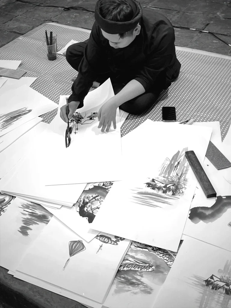 anh sang den ban chieu roi do decor doc ban cao cap 11zon