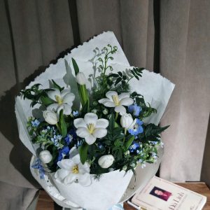 tulip mix delphinium